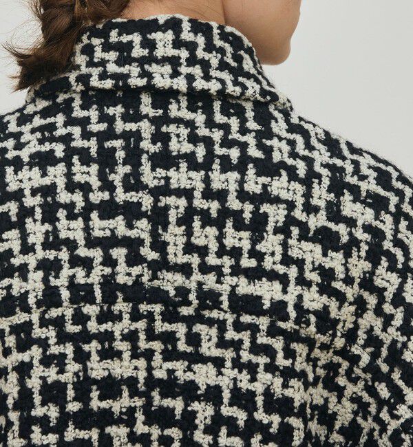 DES PRES「ビンテージブークレーツイード バルカラーコート」|ステンカラーコート|