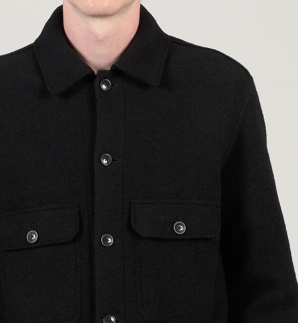 TOMORROWLAND MENS「ボイルドウール シャツブルゾン MANTECO」|ブルゾン・スタジャン|