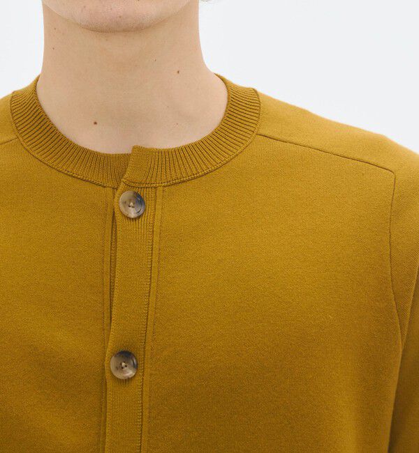 CABaN「コットンカシミヤ フラップポケットニットブルゾン」|カーディガン|