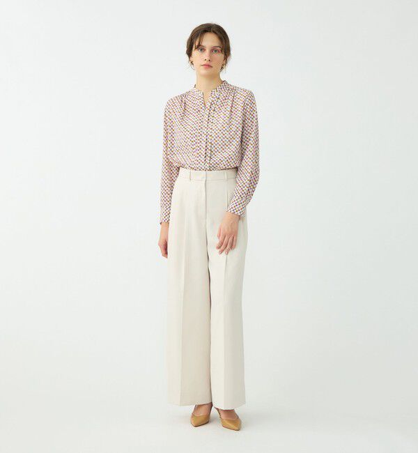 Ballsey「コットンライクサテン 2タックワイドパンツ」|その他|