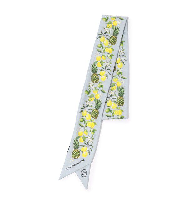 TOMORROWLAND GOODS「Atelier TOMORROWLAND FRUITS シルク ボウタイスカーフ」|バンダナ・スカーフ|14 ライトグレー系