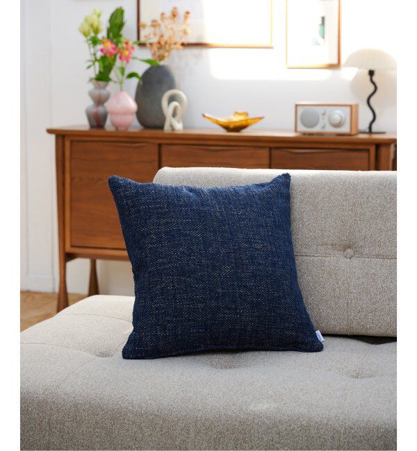 journal standard Furniture「PLAYA CUSHION　クッションカバー 45cm」|クッション・クッションカバー|ネイビー