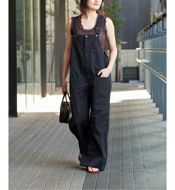 IENA LA BOUCLE「IENA LA BOUCLE 撥水ナイロンタフタオーバーオール」|オールインワン|