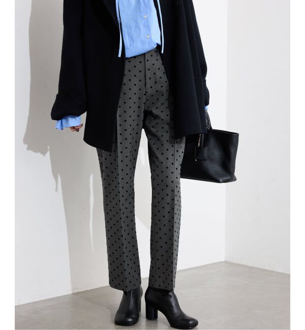 SLOBE IENA「《吸湿発熱/WEBのみ4サイズ展開》CIRCULATE WARM スティックパンツ」|スラックス|