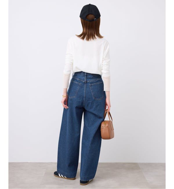 SLOBE IENA「LE DENIM カーブバギーデニムパンツ」|デニム|