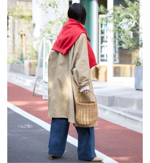 SLOBE IENA「LE DENIM カーブバギーデニムパンツ」|デニム|