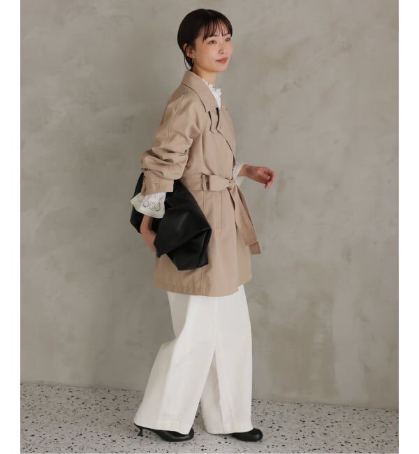 SLOBE IENA「LE DENIM カーブバギーデニムパンツ」|デニム|