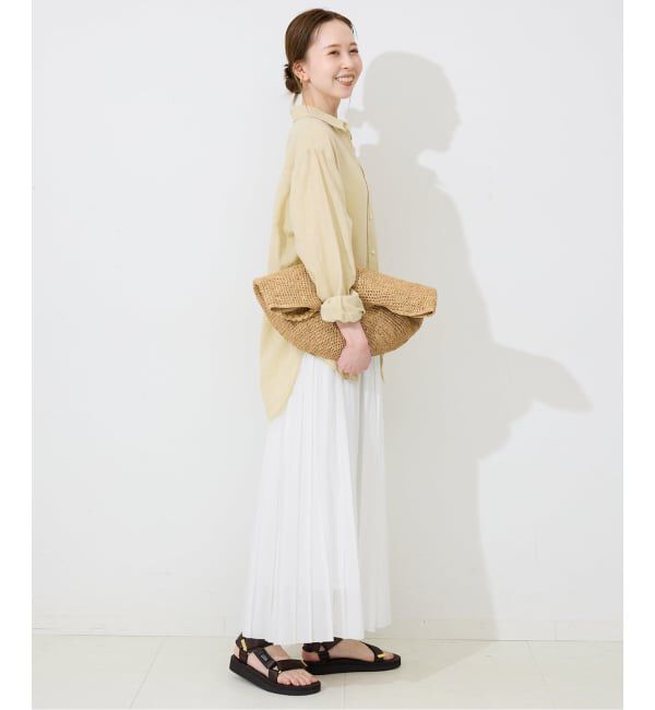 SLOBE IENA「《WEB限定/追加予約》PEボイルプリーツスカート」|スカート|