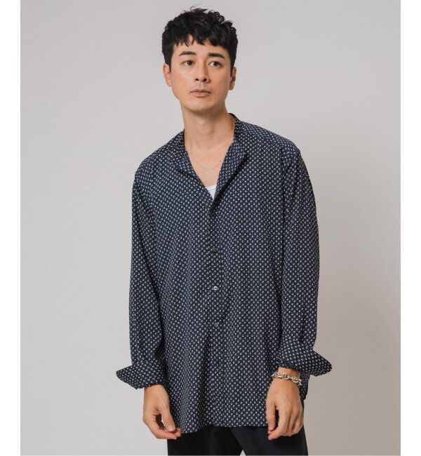 EDIFICE「パターンデシンスタンドカラーシャツ」|シャツ・ブラウス|