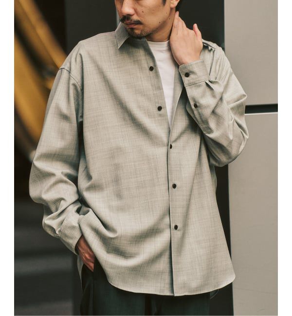 417 EDIFICE「【LE JAPON ATELIER】 Akita レギュラーウールシャツ」|シャツ・ブラウス|