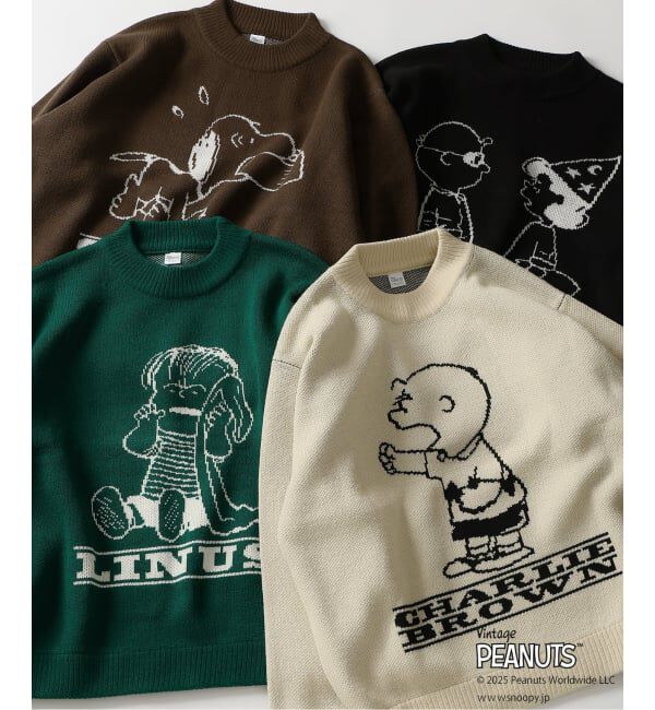 JOURNAL STANDARD relume「PEANUTS / ピーナッツ 別注 ダブル ジャガードニット」|ニット・セーター|