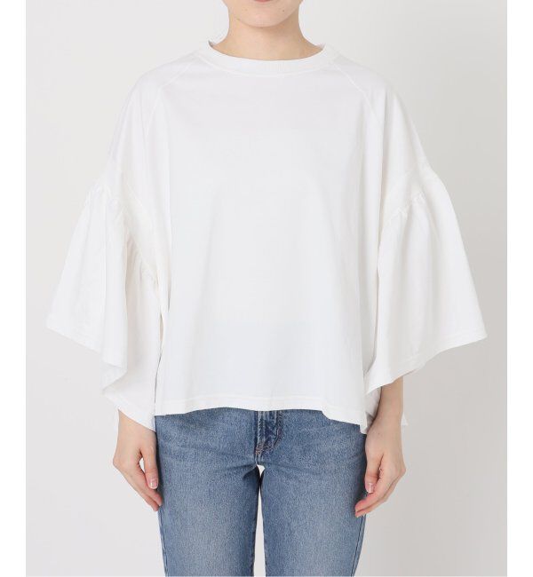 NOBLE「COG THE BIGSMOKE/コグザビッグスモーク LAURA GATHERED SLV TOP」|Tシャツ・カットソー|