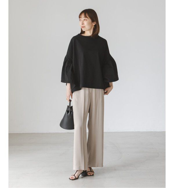 NOBLE「COG THE BIGSMOKE/コグザビッグスモーク LAURA GATHERED SLV TOP」|Tシャツ・カットソー|