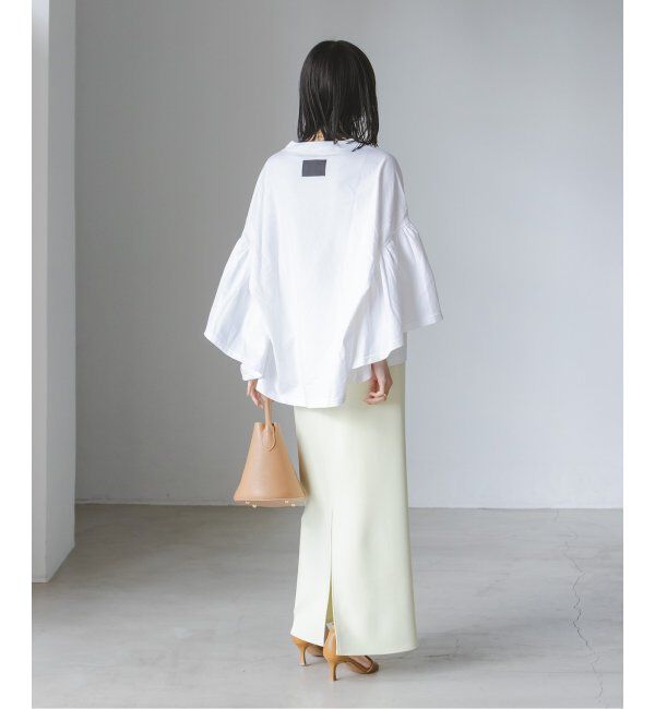 NOBLE「COG THE BIGSMOKE/コグザビッグスモーク LAURA GATHERED SLV TOP」|Tシャツ・カットソー|