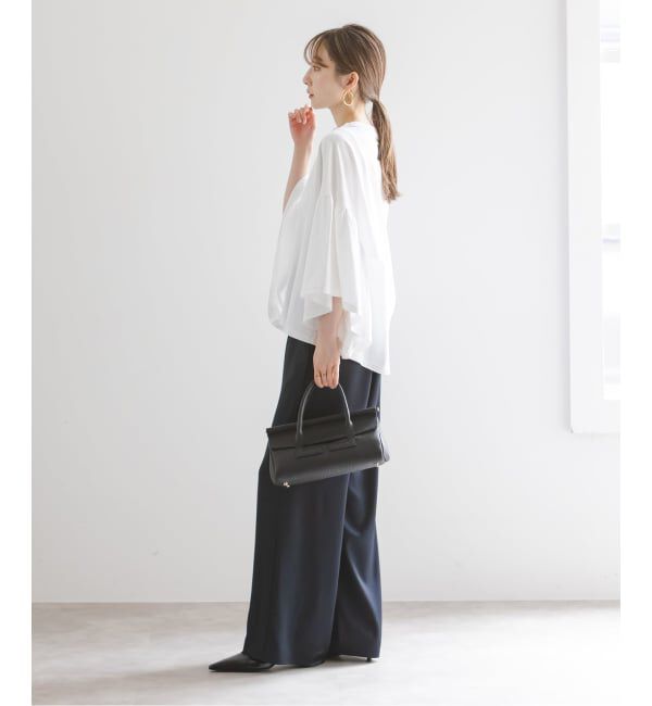 NOBLE「《追加》COG THE BIGSMOKE/コグザビッグスモーク LAURA GATHERED SLV TOP」|Tシャツ・カットソー|