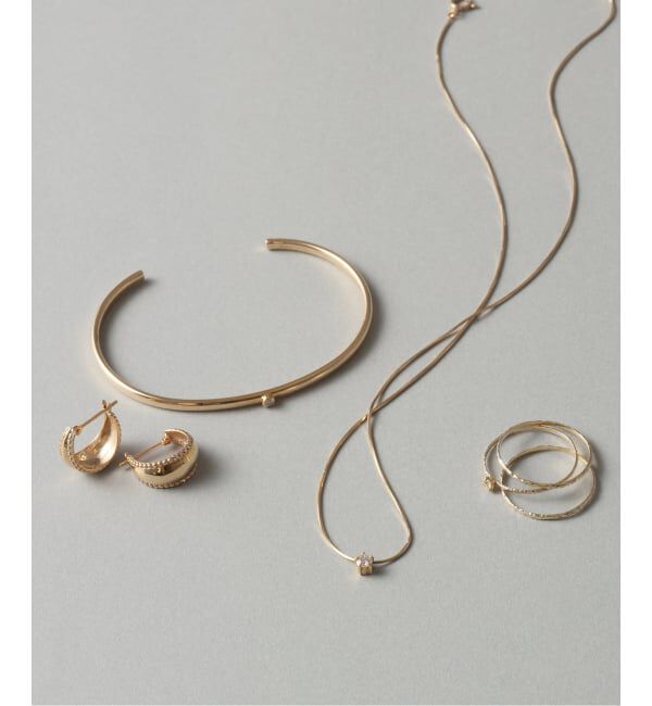 Lilas by Spick&Span「10thコンパクトチェーンダイヤネックレス K10」|ネックレス|