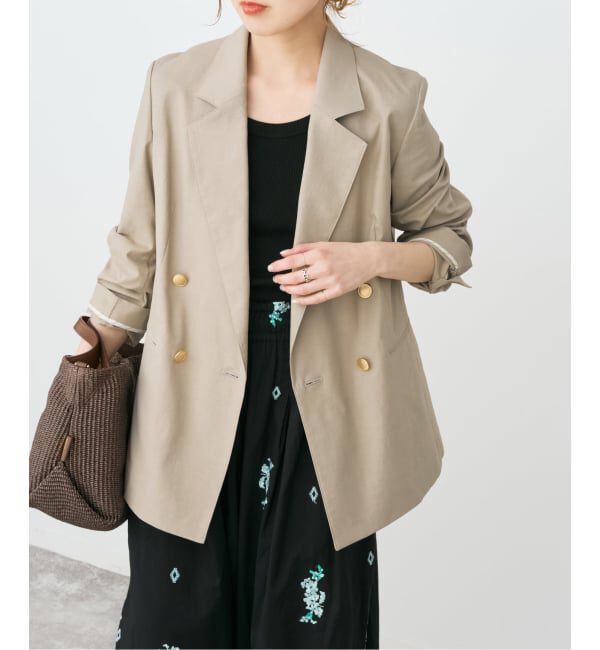 Spick and Span「《予約》サマークロスダブルジャケット」|テーラードジャケット|