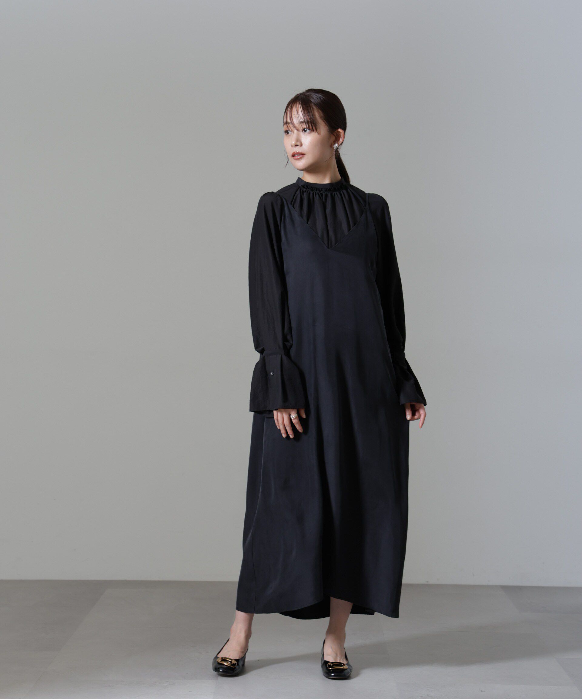 nano･universe「キュプラビスコースキャミワンピース」|ワンピース|