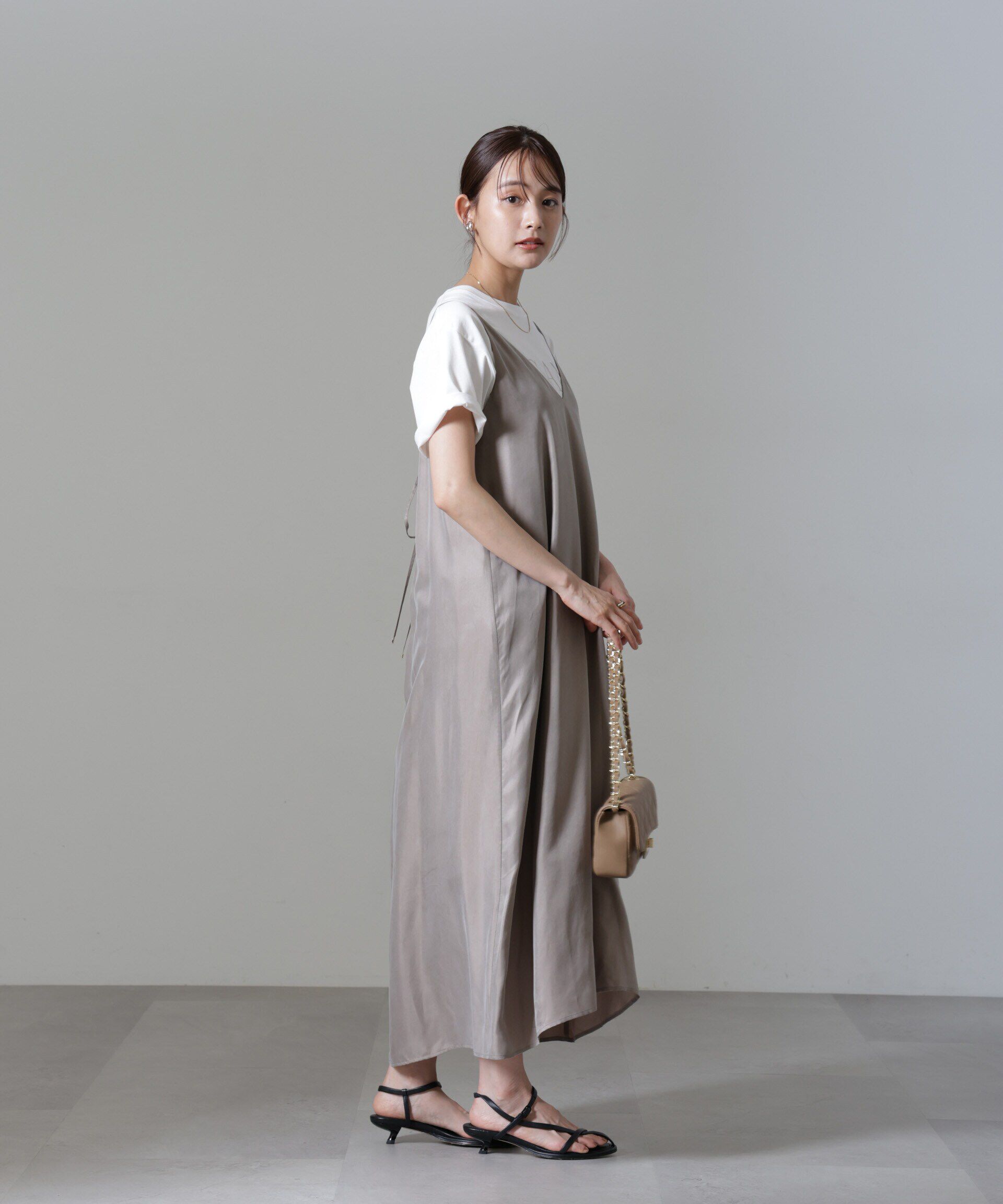 nano･universe「キュプラビスコースキャミワンピース」|ワンピース|