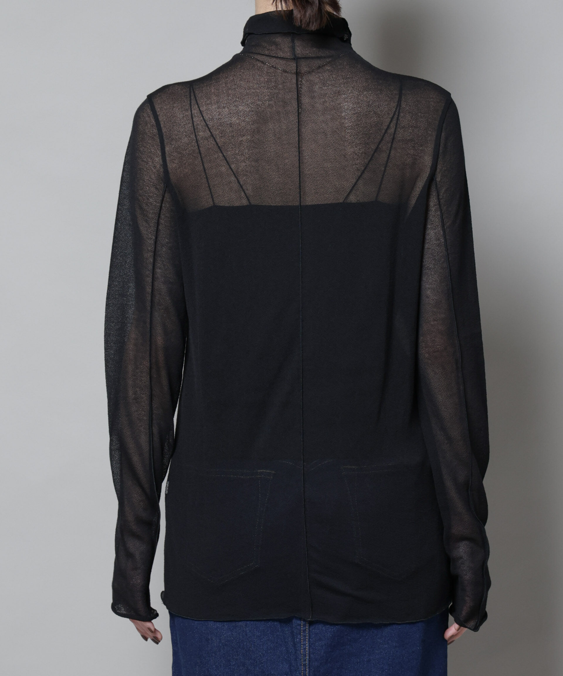 nano･universe「梨地シアータートルカットトップス」|Tシャツ・カットソー|