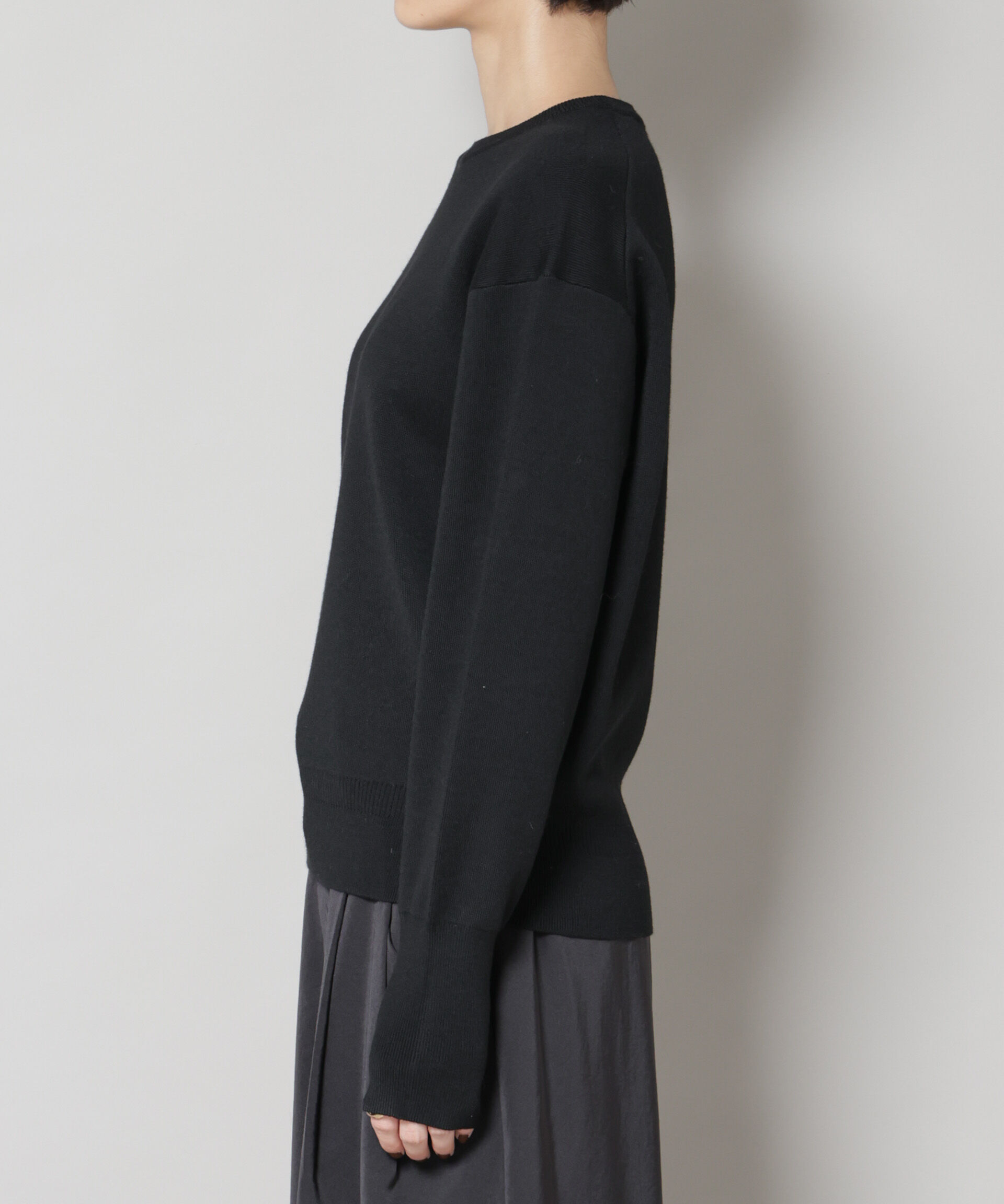 nano･universe「毛玉レスニットスムースクルーネックプルオーバー」|ニット・セーター|