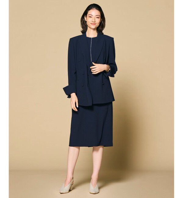 BEIGE,「【洗える・L-size】CINDY / ダブルブレストジャケット」|テーラードジャケット|