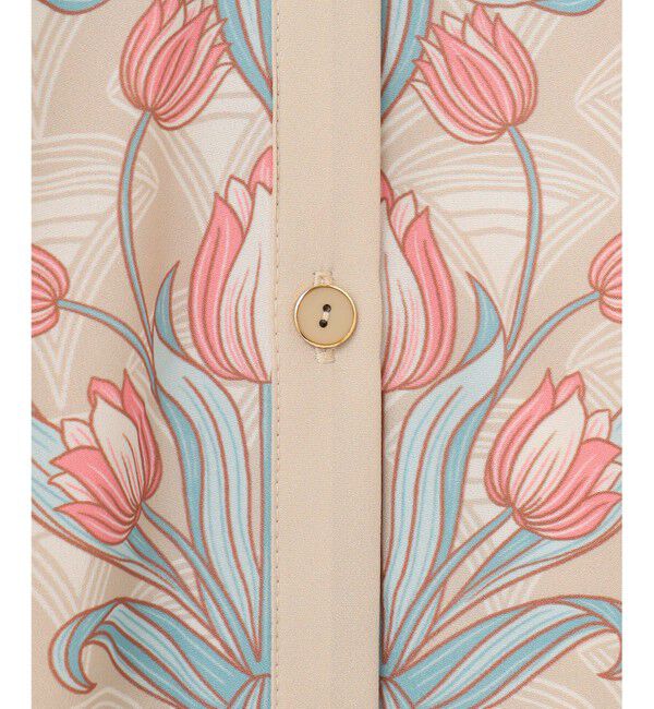 GRACE CONTINENTAL「サラサストライププリントワンピース」|ワンピース|