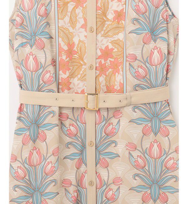 GRACE CONTINENTAL「サラサストライププリントワンピース」|ワンピース|