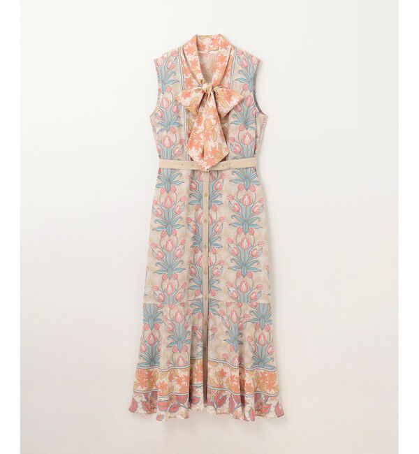 GRACE CONTINENTAL「サラサストライププリントワンピース」|ワンピース|