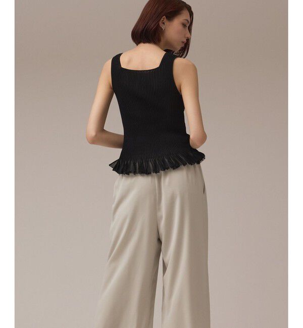 GRACE CONTINENTAL「シアーフリルニットトップ」|その他|