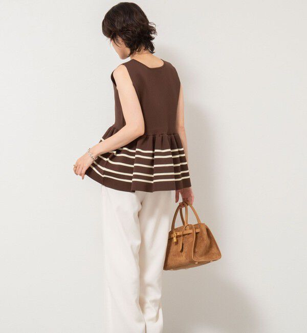 NOLLEY'S「《セットアップ対応》ミラノリブペプラムプルオーバーニット」|ニット・セーター|