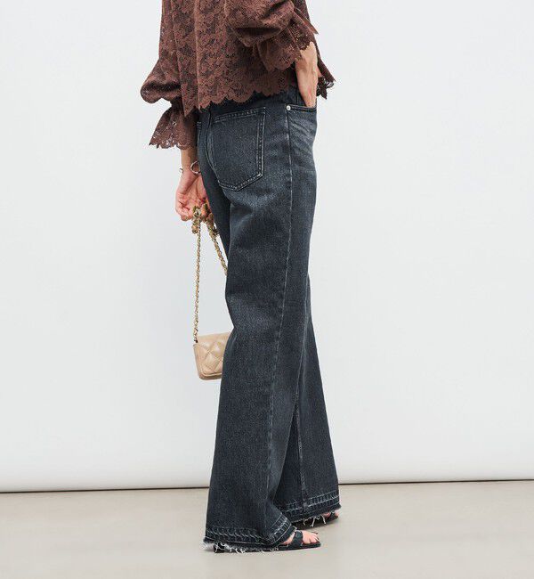 Rie Miller「【RM denim】ハイウエストソフトフレアデニム」|デニム|