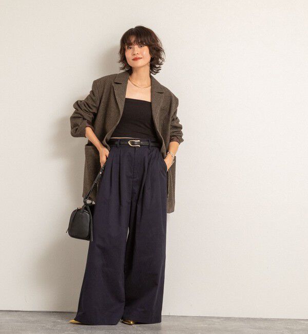 MAQWEL「【MAQWEL/マクウェル】ウォッシャブルタックワイドパンツ」|その他|