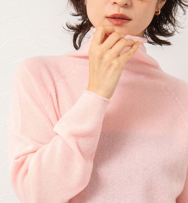 Rie Miller「【WEB&一部店舗限定】PUREカシミヤタートルネックニット」|ニット・セーター|