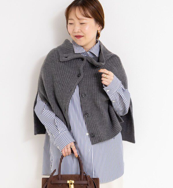 NOLLEY'S「《手洗い可能》2WAYニットポンチョ」|ニット・セーター|