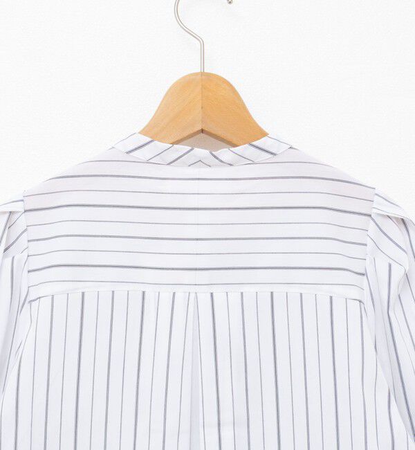 NOLLEY'S「【MARILYN MOON/マリリーンムーン】タックフリルストライプブラウス」|シャツ・ブラウス|