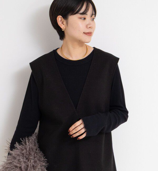 NOLLEY'S「MY STANDARD ウォッシャブルリブクルーネックロンT」|Tシャツ・カットソー|