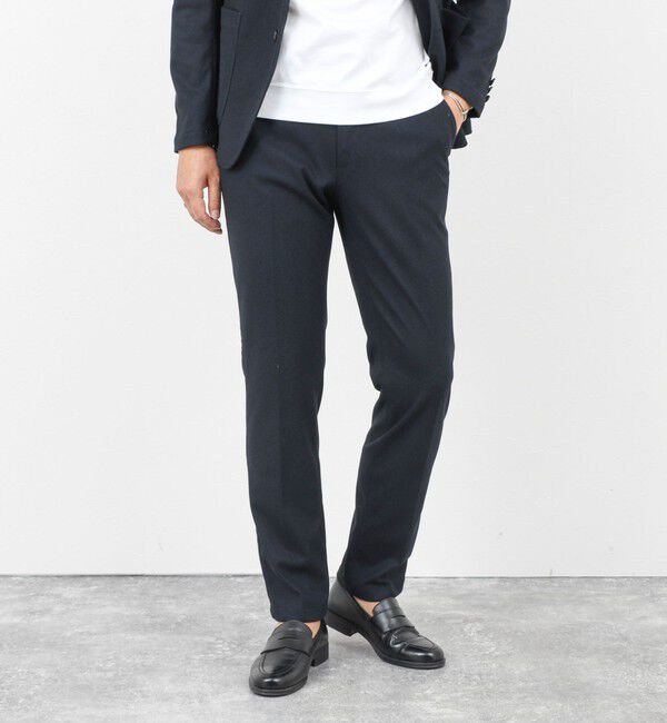 NOLLEY'S goodman「《セットアップ対応》【Active Jersey】ホームスパン ストレッチスリムフィット 25AW」|チノ|ネイビー