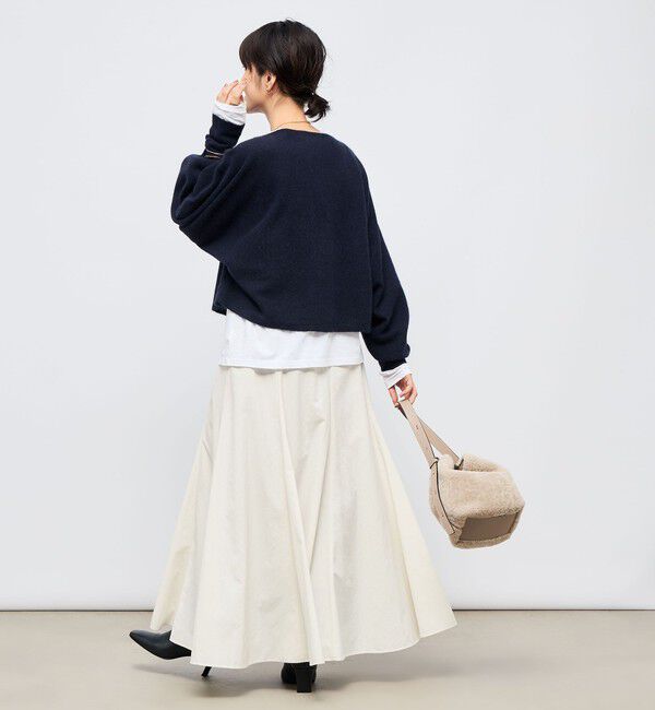 NOLLEY'S「《手洗い可能》ウォッシャブルヘアリーショート丈プルオーバー」|ニット・セーター|