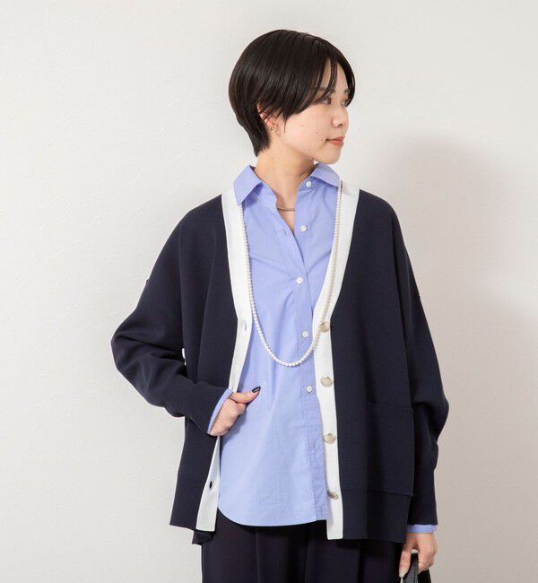 NOLLEY'S sophi「【一部WEB限定カラー】《手洗い可能》スムース編みVネックカーディガン」|カーディガン|