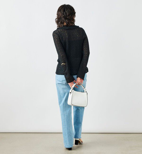 NOLLEY'S「ウォッシャブル襟付きレースカーディガン」|カーディガン|