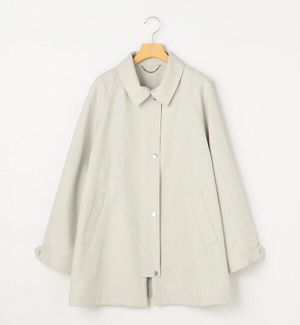 NOLLEY'S sophi「ウォッシャブルエアーツイルステンカラーハーフコート」|ステンカラーコート|