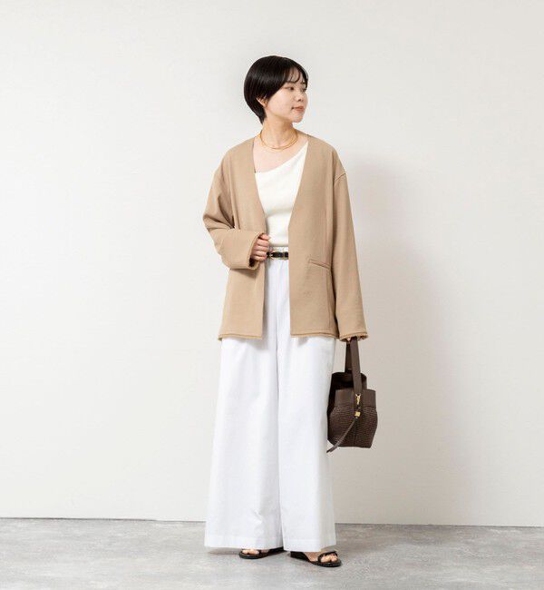 NOLLEY'S「ウォッシャブルエクセルテックタンブラー2タックワイドパンツ」|その他|