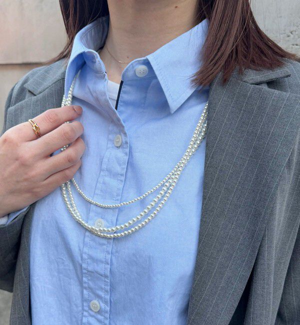 fredy emue「パール3連ロングネックレス」|ネックレス|