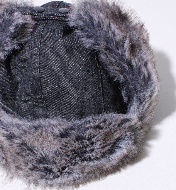 GLOSTER「【GLOSTER/グロスター】フライトキャップ 2WAY ナイロン/デニム」|キャップ・キャスケット|