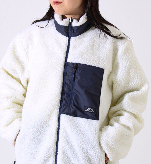 GLOSTER「【2WAYで着回せる】【UNISEX】GLOSTER配色別注 TAIONボア&times;ダウンブルゾン」|ダウン|