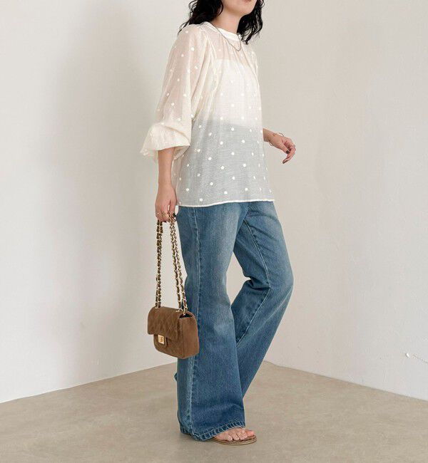 fredy emue「ドット刺繍2ＷAYブラウス」|シャツ・ブラウス|
