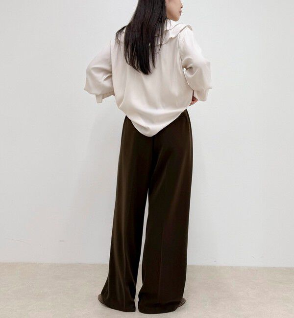 fredy emue「ボリュームフリル前開きブラウス」|シャツ・ブラウス|