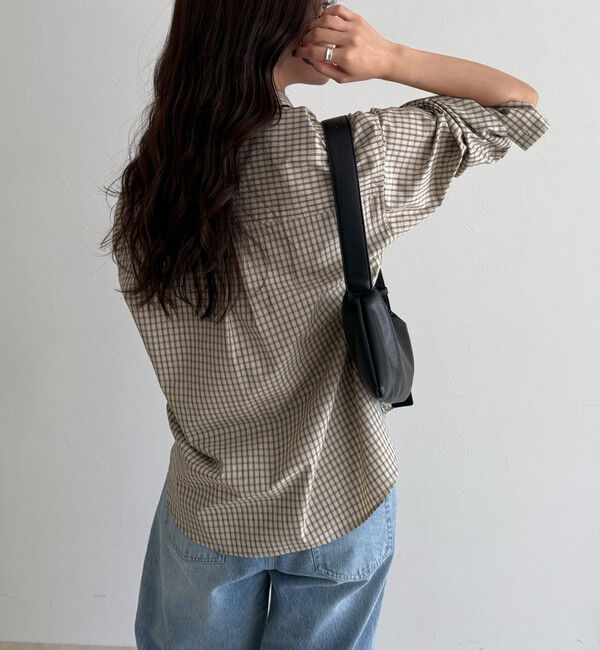 fredy emue「チェック刺繍シャツ」|シャツ・ブラウス|