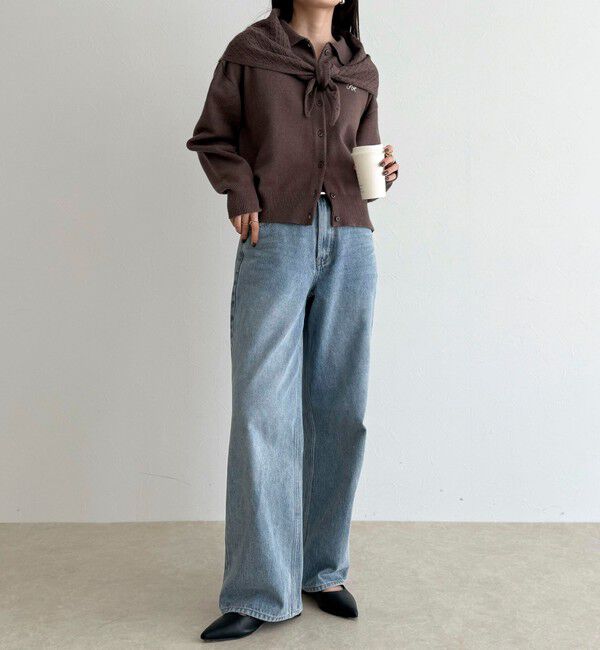 fredy emue「ニットシャツカーディガン バブーシュカ付き」|ニット・セーター|